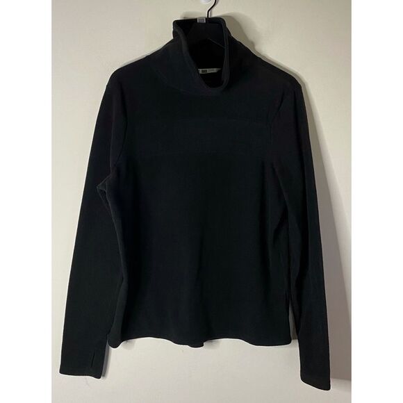 Victoria’s Secret Sport High Neck Black Fleece with Thumbholes - Picture 1 of 7